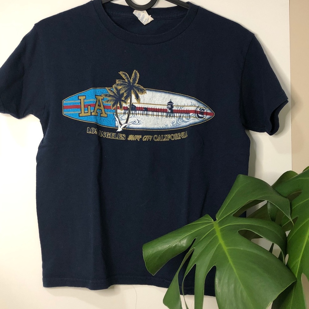 🌱 3/$12 | Vintage LA Navy Blue T-Shirt